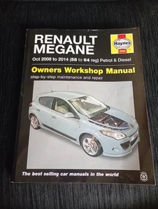 RENAULT MEGANE Petrol & Diesel Models 08 to 14 SERVICE REPAIR MANUAL BY HAYNES - Picture 1 of 1