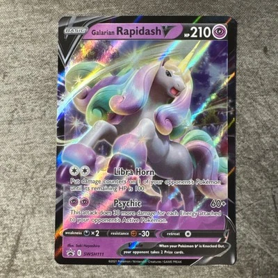 Galarian Rapidash V SWSH111 SWSH: Sword & Shield Promo Cards Holo - Image 1 of 2