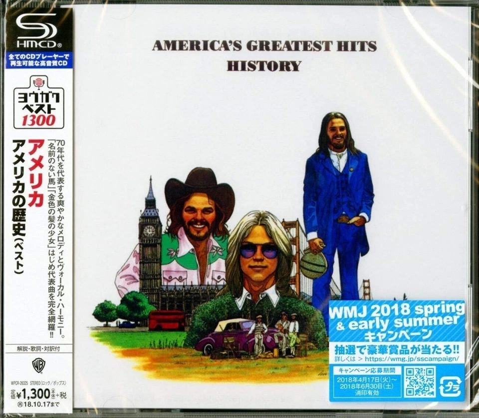 [SHM-CD] History America's Greatest Hits Japan OBI America WPCR-26325 Rock NEUF - Photo 1/1