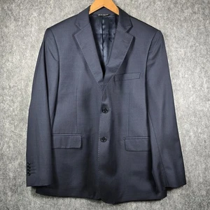 Ermenegildo Zegna Blazer Mens 42S Slim Fit Navy Blue Wool Saks 5 Traveller Italy - Picture 1 of 17