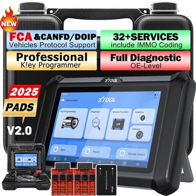 2025 XTOOL X100 PADS Programador de llaves de coche Codificación IMMO Herramienta de diagnóstico OBD2 automática Foto 1 de 4