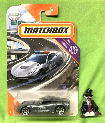 2020 MATCHBOX::MBX "HIGHWAY TROOPER" 24/100::GRAY 2015 CORVETTE STINGRAY👀 - Image 1 of 4