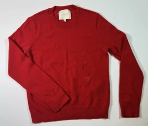 Maje Womens Cashmere Long Sleeve Pullover Sweater Red Size 2/S - Picture 1 of 9