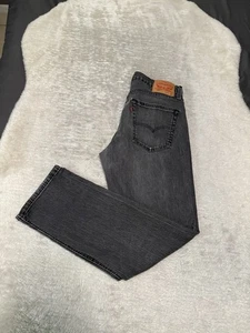 Levis 541 Mens Athletic Fit Straight Black Washed  Denim Jeans Size 30x30 Pants - Picture 1 of 9