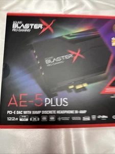 New & Sealed! Creative Sound BlasterX Pro-Gaming 5.1 Channel Sound Card - Black - Photo 1/12