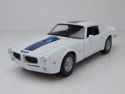Pontiac Firebird Trans Am 1972 Bianco Modellino 1:24 Welly - Immagine 1 di 4