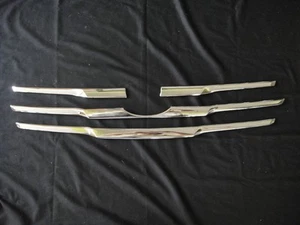 Chrome Line Front Grill Cover Trim For Toyota Hilux Vigo Champ 2011 2013 - Picture 1 of 5
