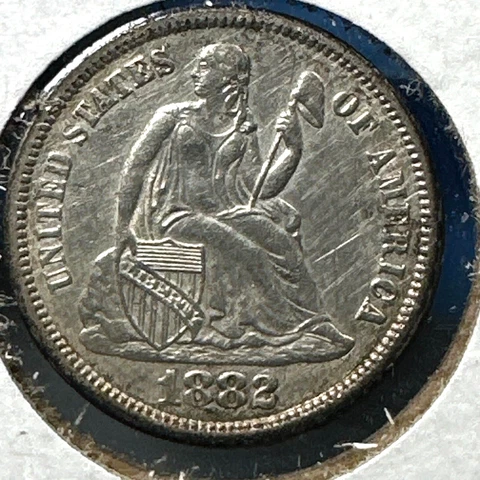 1882 10C Liberty Seated Dime (73942) Cover