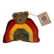 Boyds Bears Calendar 4" Mini Rainbow Peeker Teddy Aprilbeary