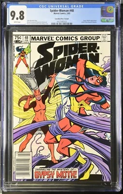 RARE! Spider-Woman #48 CANADIAN Variant (1979) WP CGC 9.8  ONLY 2 on the Census! - Image 1 of 4