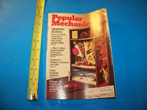Popular Mechanics Magazine "Memory Boxes: How To Create & More! " Vintage 1974 - Picture 1 of 3