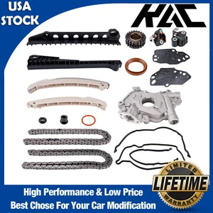 Timing Chain Kit Oil Pump Kit + Cover Gaskets For 2004-2008 Ford F-150 F150 5.4L - Foto 1 di 11