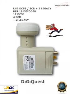 DIGIQUEST LNB DCSS SCR + 2 LEGACY OUT SKY TESTED IL TOP PER 18 DECODER - Foto 1 di 1