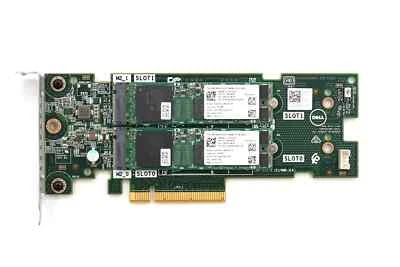 Dell Boss 2x M.2 Boss SSD PCIe Adapter with 2x 240GB SSD Dll 02MFVD 0919J9 Test - Image 1 of 3