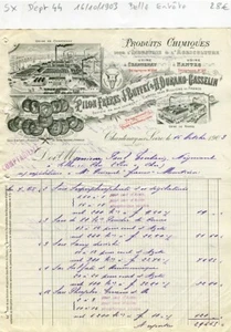 Dépt 44 - Chantenay sur Loire - Belle Entête Secteur de la Chimie du 16/10/1903 - Picture 1 of 1