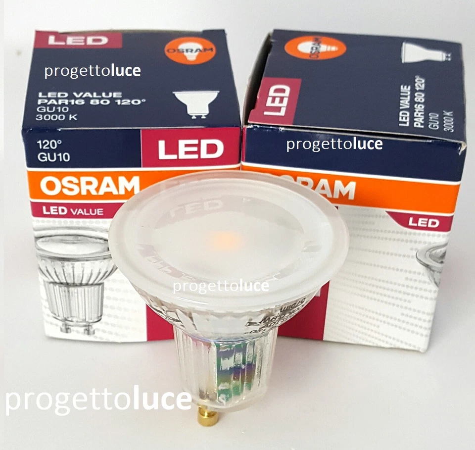 LAMPADA LED FARETTO INCASSO GU10 DA 6,9W SPOTLIGHT OSRAM 120° - Immagine 1 di 2
