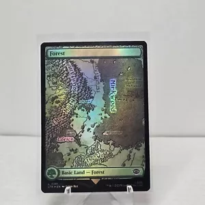 MTG - Forest (0281) - Universes Beyond: the Lord of the Rings *FOIL* - M/NM - Picture 1 of 2