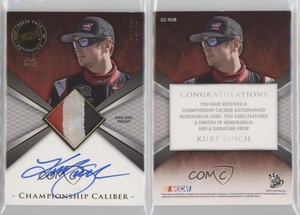 2015 Press Pass Championship Caliber Memorabilia /50 Kurt Busch #CC-KUB Auto