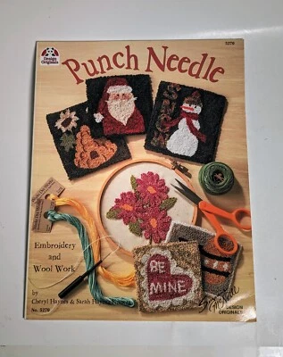 *NEW* Punch Needle Embroidery And Wool Work Book 5270 Design Originals Haynes - Image 1 of 2