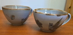 Zwei kleine Ken Edwards Tonala Blue Bird Tee Kaffeetassen Becher Mexiko Vintage - Bild 1 von 23