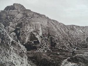 1925 ASSUR ZIGGURAT Iraq Jebel Chanuke Temple Tower Mesopotamia  Photogravure  - Picture 1 of 2