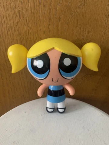 Powerpuff Girls 4.5" Action Figure Bubbles 1999 Cartoon Network Vintage Cover