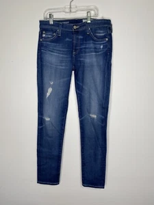 AG Adriano Goldschmied Jeans The Legging Ankle Super Skinny Sz 27 Distressed - Picture 1 of 5