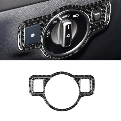 Ajuste para Mercedes-Benz A B C E G CLA GLA GLK fibra de carbono interruptor moldura D Foto 1 de 4