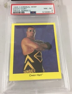 Owen Hart 1999 Cardinal Wwf Trivia Series 2 Psa 8 Pop 1 - Picture 1 of 8