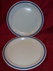 2 Royal Doulton BISCAY LAMBETH 10 1/2" Stoneware Dinner Plates..LS1007 NICE! - Picture 1 of 3