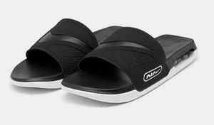 Nike Air Max Cirro Slide Sandals Black White Metallic Silver DC1460-004 Men NEW - Picture 1 of 6