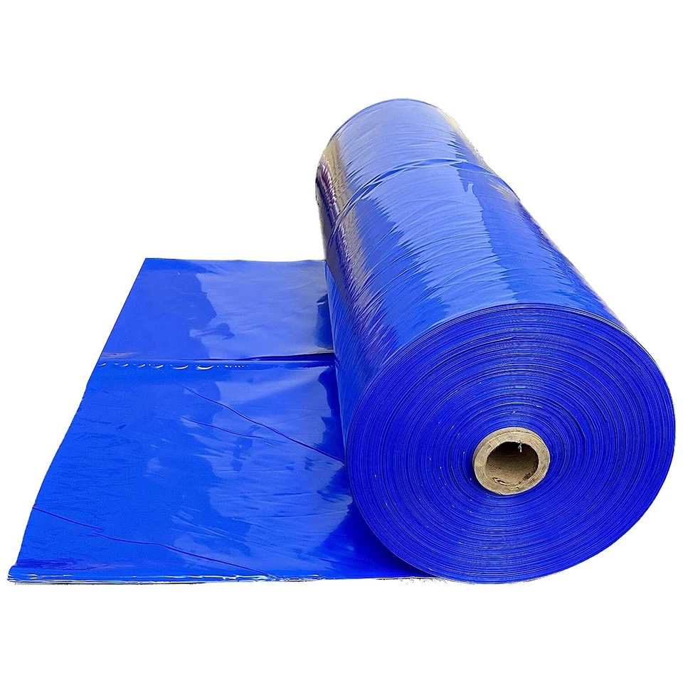 Polyethylene Plastic Shrink Wrap - 7 mil, Blue Shrink Film - Image 1 of 4