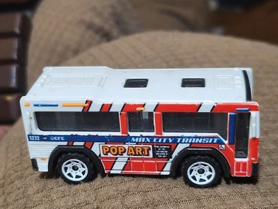 2015 Matchbox City Bus Pop Art Loose C126A - Image 1 of 4