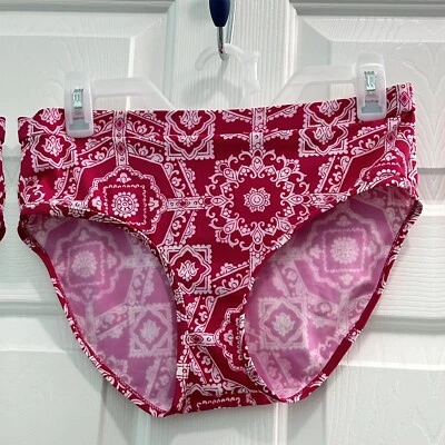 Liz Lange Maternity Womens’s Size Small Pink White Bikini Swimsuit Bottom - Image 1 of 4