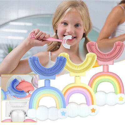 Soft Silicone U-shape Toothbrush Children Toothbrush Baby Oral Cleaning Health * • 6.27€