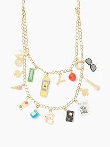 Kate Spade Luces Brillantes Gran Ciudad Collar Dije Ciudad de Nueva York Nuevo con etiquetas - Imagen 1 de 3