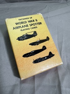 1990  FACSIMILE of WORLD WAR II AIRPLANE SPOTTER PLAYING CARDS