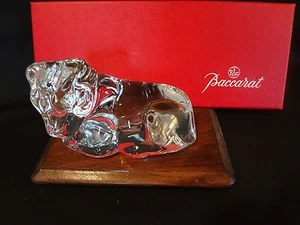 Colección Zodiaco Cristal Baccarat - Estatuilla o Pisapapeles Vaca Buey Reclinable - Imagen 1 de 6