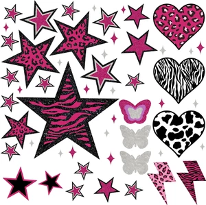 100PCS Y2K Room Decor Aesthetic Wall Decal, 2000S Mcbling Vinyl Peel and Stick S - Picture 1 of 6