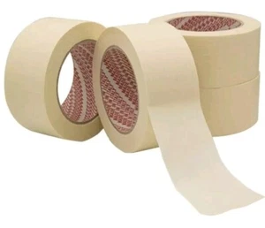 36 ROTOLI NASTRO CARTA GOMMATA 50mm X 50 mt ADESIVO PITTURA IMBALLAGGIO SCOTCH - Foto 1 di 2