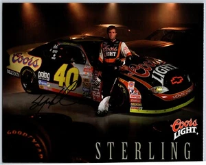 Carta eroe Sterling Marlin firmata a mano Coors Light NASCAR - 8 x 10 pollici - Foto 1 di 2