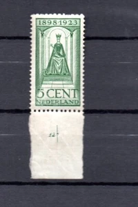 Nederland 1923 zegel 122 Konijnenburg met plaatnummer 12 ongebruikt/postfris - Picture 1 of 2
