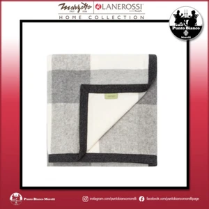Coperta plaid double face in lana e alpaca Marzotto Lanerossi Abete - Picture 1 of 7