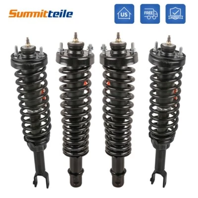 4PCS Front+Rear Complete Struts Shock Absorbers For 97-00 Honda Civic Acura EL - Image 1 of 4