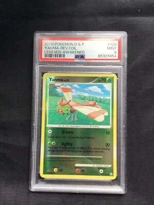 Pokemon Cards: Legends Awakened Reverse Holo: Yanma 128/146 PSA 9 - Image 1 of 4