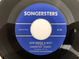 West Virginia Country Gospel 45 SONGSTERS God Made A Way SONGSTERS hören - Bild 1 von 2