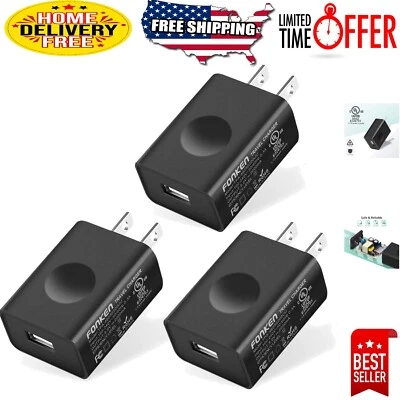 Travel Ready USB Wall Charger 3-Pack - Safe Fast Charging at Home & Abroad - Image 1 of 4