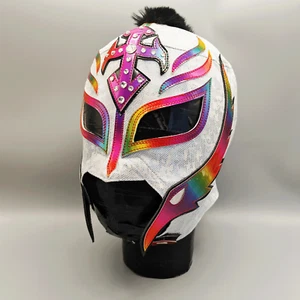 Black Mask Rey Mysterio WRESTLING MASK LUCHADOR MASK WRESTLER LUCHA LIBRE MASK - Picture 1 of 5