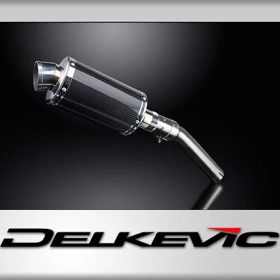 Suzuki DR650S DR650R 1990-1995 Slip On 9" Oval Carbon Exhaust Muffler Kit - Image 1 of 4