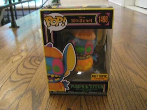 Funko Pop Disney Lilo & Stitch Pumpkin Stitch Black Light 1498 Hot Topic New! - Bild 1 von 4